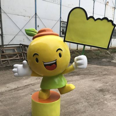 水果商店玻璃钢卡通水果公仔博鱼网页版