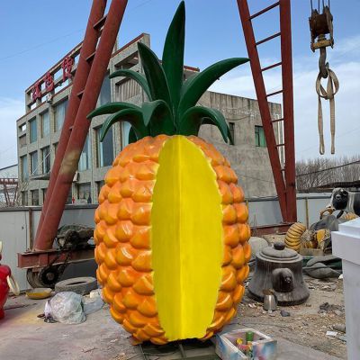 户外仿真玻璃钢菠萝博鱼网页版树脂蔬菜水果模型生态园落地摆件博鱼网页版