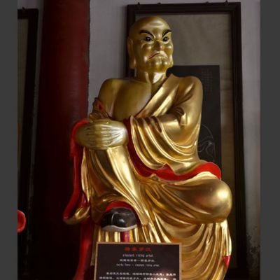 十八罗汉博鱼网页版造像佛祖雕像铸铜玻璃钢仿铜寺院供奉摆件