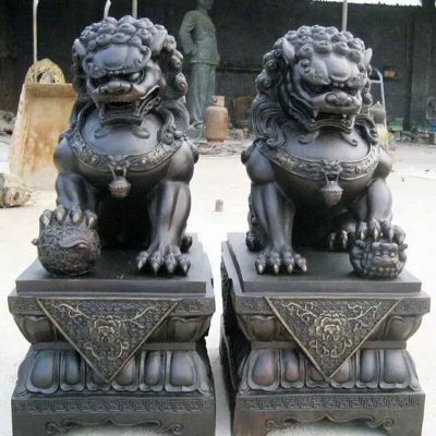 庭院户外大型铜雕狮子博鱼网页版
