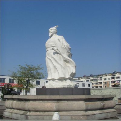 工厂企业大型大理石石雕古代名人人物博鱼网页版