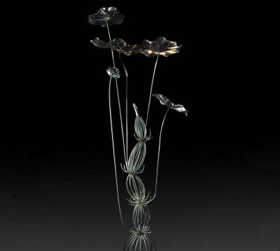 荷花博鱼网页版-不锈钢莲藕室内装饰品美陈荷花博鱼网页版