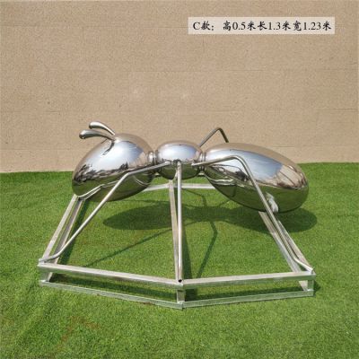 不锈钢镜面户外园林抽象蚂蚁博鱼网页版