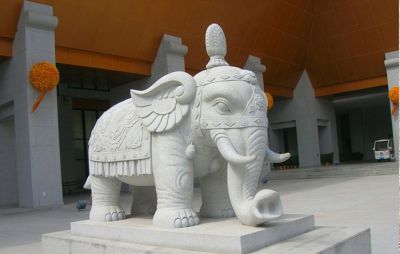 汉白玉石雕浮雕庭院别墅镇宅招财大象博鱼网页版
