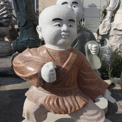 砂石石雕户外园林景观小沙弥博鱼网页版