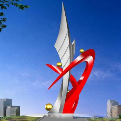 广场大型不锈钢标志标识博鱼网页版