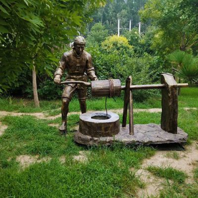 打水民俗生活人物仿铜博鱼网页版