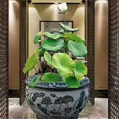 室内青石石雕养花花盆博鱼网页版