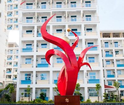 不锈钢校园抽象花朵怒放博鱼网页版