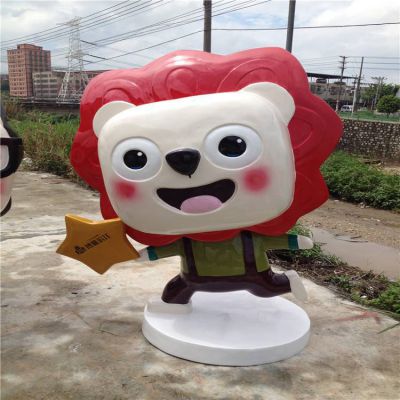 卡通人物企业品牌玻璃钢吉祥物博鱼网页版摆件