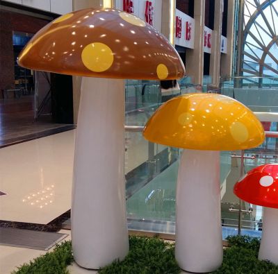 商场DP点展示美陈设计制作DP点玻璃钢蘑菇博鱼网页版开业美陈制作厂家_17803