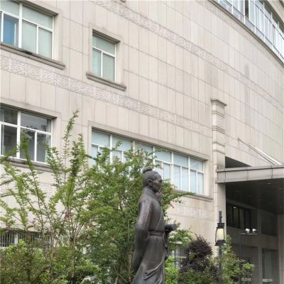 校园广场大型玻璃钢仿铜园林景观古代人物博鱼网页版