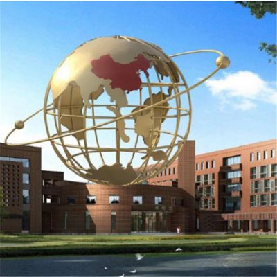 校园不锈钢大型镂空地球仪博鱼网页版