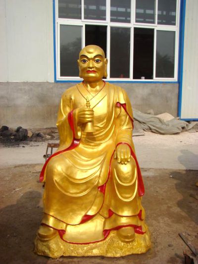玻璃钢彩绘鎏金寺庙神佛十八罗汉博鱼网页版