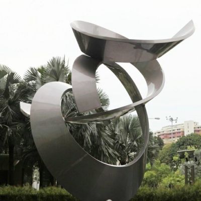 广场摆放不锈钢抽象艺术景观博鱼网页版