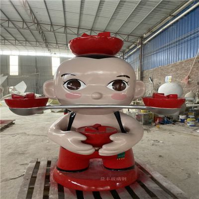 商业街摆放主题玻璃钢彩绘卡通公仔博鱼网页版