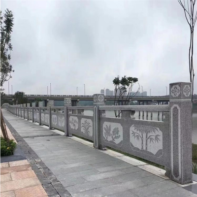 花岗岩客户栏板，步道护栏板