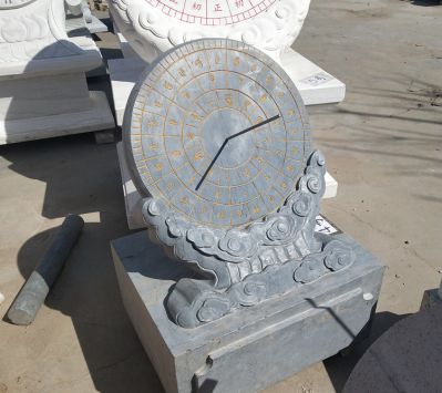 古代赤道计时器大理石石雕浮雕日晷博鱼网页版