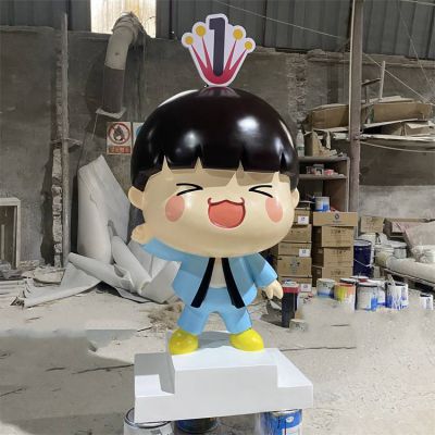 商场幼儿园形象玻璃钢卡通公仔博鱼网页版 宣传摆件