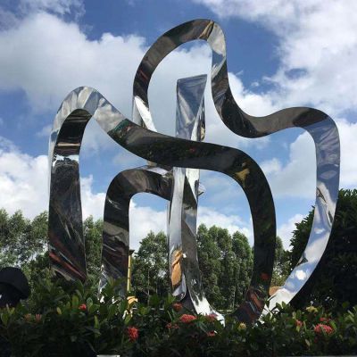 园林户外不锈钢几何抽象景观博鱼网页版