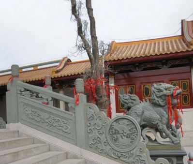 寺院台阶楼梯扶手青石仿古栏杆博鱼网页版