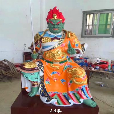 玻璃钢彩绘景区寺庙供奉神佛马王爷博鱼网页版