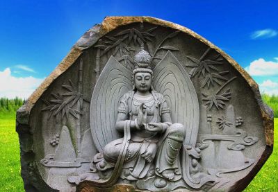 景区寺庙大型大理石石雕观音博鱼网页版