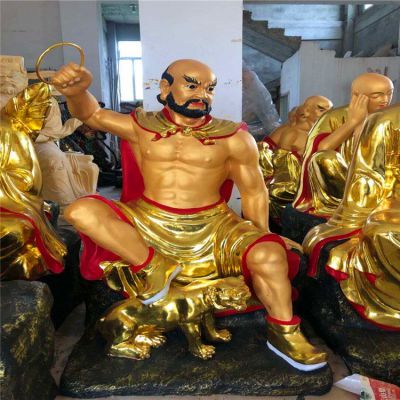 寺庙玻璃钢彩绘供奉佛像十八罗汉博鱼网页版