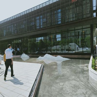 园林景观公园摆件不锈钢水景假山博鱼网页版