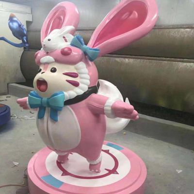 商场美陈摆件玻璃钢卡通公仔