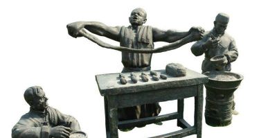公园草坪摆放制作拉面人物小品青石博鱼网页版
