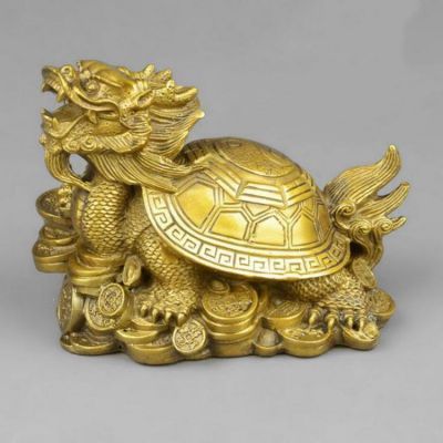 铜雕寺庙摆放辟邪神兽龙龟博鱼网页版