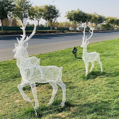 铁艺网格梅花鹿