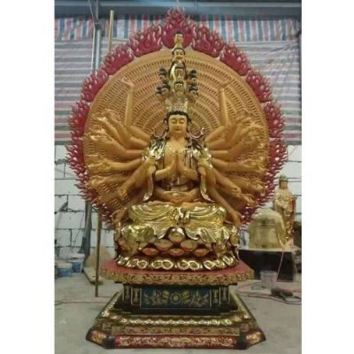 园林寺庙大型铜雕千手观音博鱼网页版
