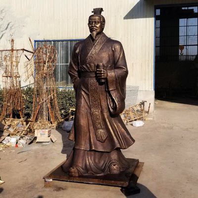 学院广场西汉武帝刘彻玻璃钢仿铜博鱼网页版