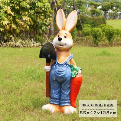 景区一只大号玻璃钢彩绘兔子博鱼网页版