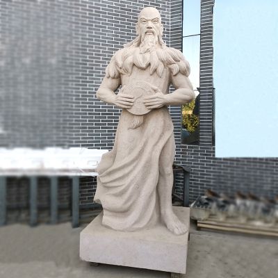 公园广场三皇之首伏羲大理石博鱼网页版像