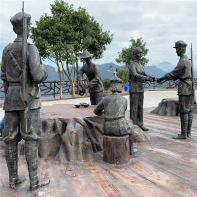 铜雕景区户外园林景观人物