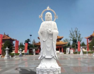 户外汉白玉石雕大型佛像地藏王博鱼网页版
