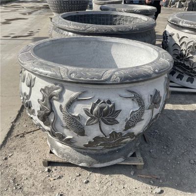 青石鱼缸鱼盆水盆