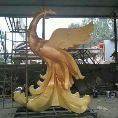 不锈钢喷金烤漆大型抽象景观凤凰博鱼网页版