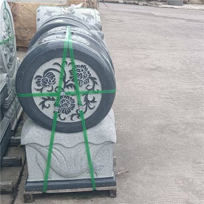 庭院门口青石石雕仿古做旧一对抱鼓石博鱼网页版