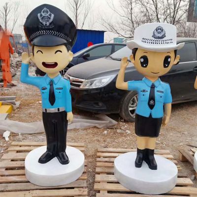 玻璃钢卡通人物人民警察博鱼网页版