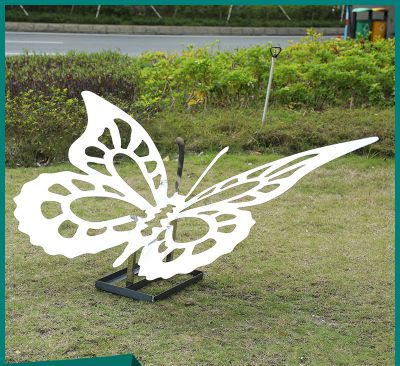 公园景区创意不锈钢剪影蝴蝶博鱼网页版