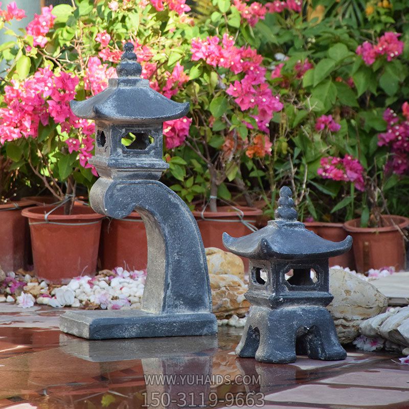 户外花园庭院落地石灯摆件创意宫灯禅意摆件博鱼网页版