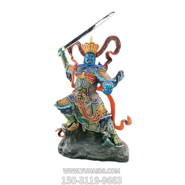 寺院摆放树脂四大天王弥勒佛菩萨神像博鱼网页版