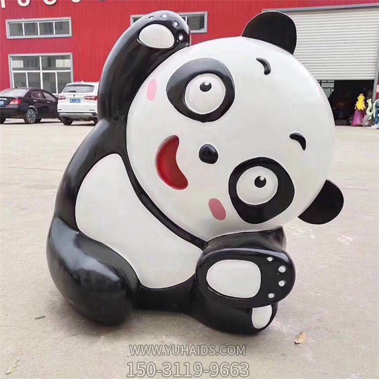 幼儿园摆放玻璃钢卡通熊猫小品博鱼网页版
