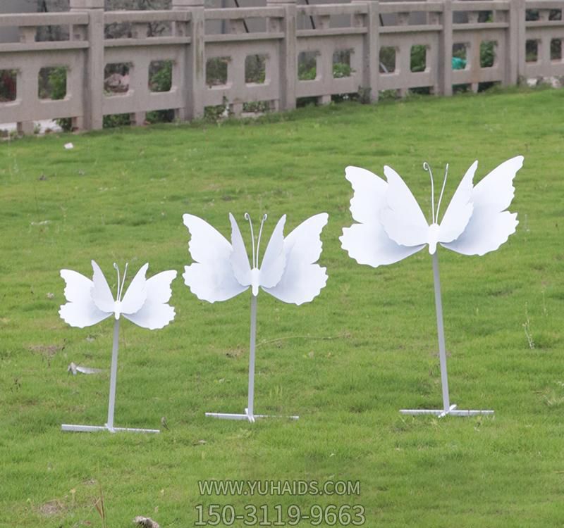 草坪不锈钢立体蝴蝶博鱼网页版