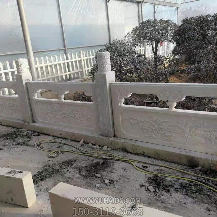 景区河道装饰石雕栏板汉白玉栏杆博鱼网页版
