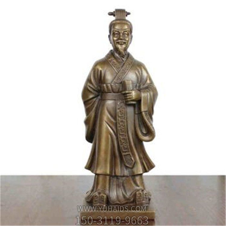 寺庙户外摆放纯铜铸造古代人物博鱼网页版